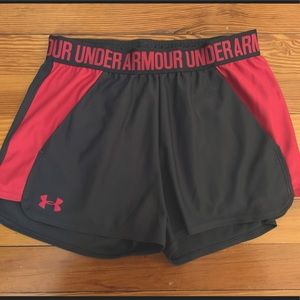 COPY - Under Armor pink and grey athletic shorts